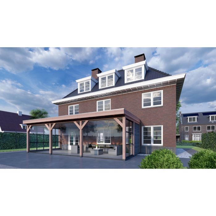Aanbouwveranda Ancona 515x390x260 cm (bxdxh) trendhout