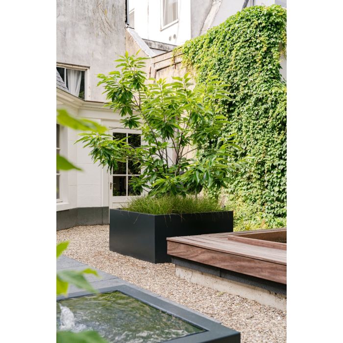 Adezz CARREZ Antracietgrijze (Aluminium) Plantenbak 150x50x50 cm