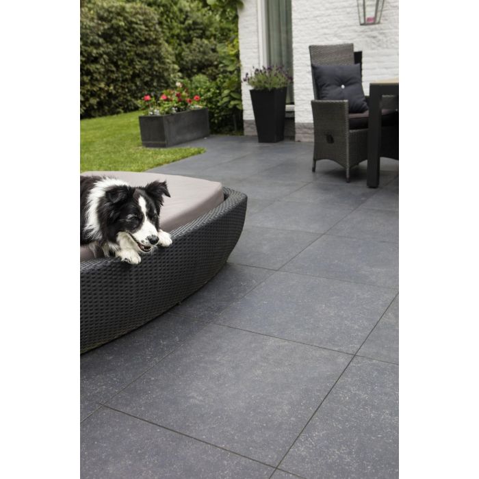 GeoCeramica® 80x80x4 Impasto Negro kopen? | Bestrating.nl