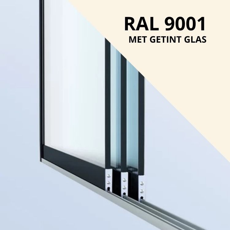 Getint Glas RAL 9001 Cremewit