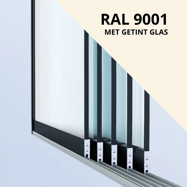 Getint Glas RAL 9001 Cremewit
