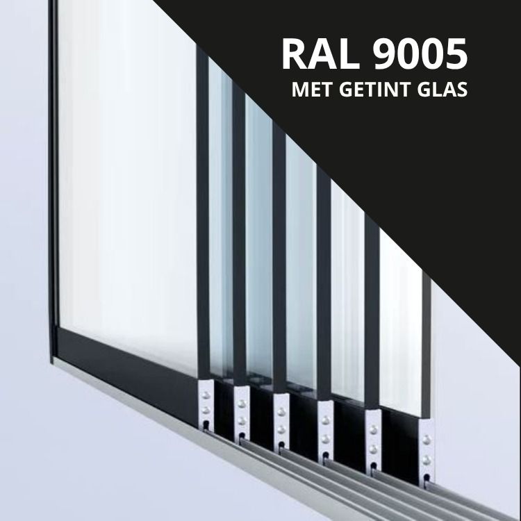 Getint Glas RAL 9005 Gitzwart