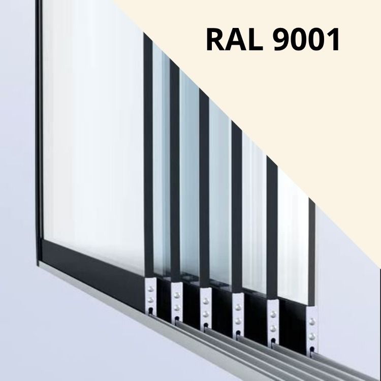 Helder Glas RAL 9001 Cremewit