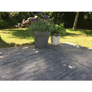 Abbeystones Waalformaat 20x5x7 cm Grijs/Zwart met deklaag