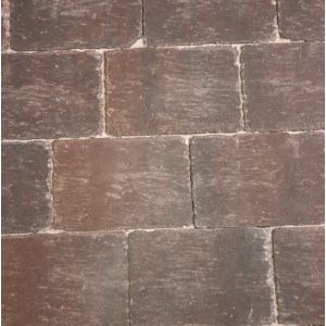 Excluton 20x30x6 cm gesmoord bruin