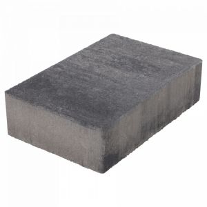 Terrassteen+ 20x30x8 cm Grijs/Zwart
