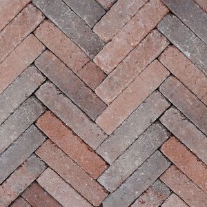 Retrostones Plus Waalformaat 20x5x6,4 cm Rood/Bruin