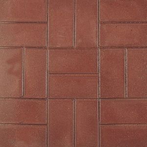 Betontegel 30x15x4,5 cm Rood KOMO
