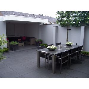Terras+ tegel 60x60x4 cm Nero