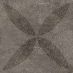 vtwonen Solostone Terrastegel 90x90x3 cm Hormigon Flower Black