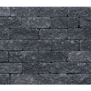 Wallblock Tumbled 30x12x12 cm Antraciet