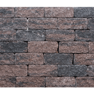 Wallblock Tumbled 30x12x12 cm Brons