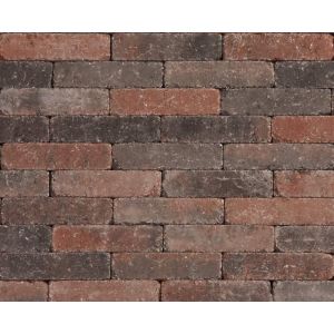 Tambour waalformaat 20x5x7 cm Rood-zwart