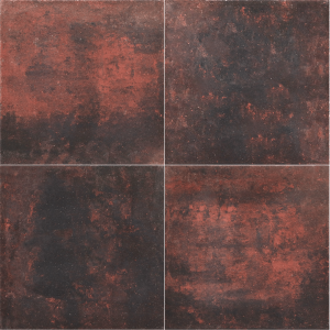 Metro Carré 50x50x5cm Nero Rosso