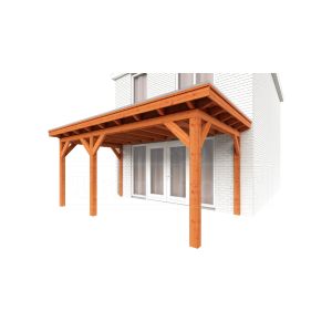 Aanbouwveranda Lucca 540x325x260 cm (bxdxh) links