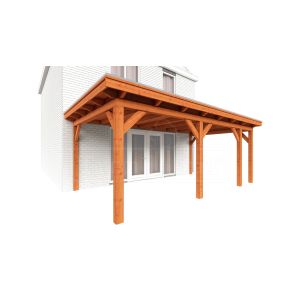 Aanbouwveranda Lucca 645x390x260 cm (bxdxh) rechts