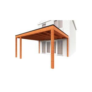 Aanbouwveranda Modena 470x485x270 cm (bxdxh) links