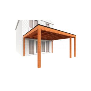 Aanbouwveranda Modena 470x485x270 cm (bxdxh) rechts