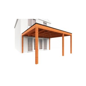 Aanbouwveranda Modena 485x485x270 cm (bxdxh) rechts