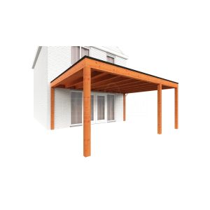 Aanbouwveranda Modena 550x485x270 cm (bxdxh) rechts