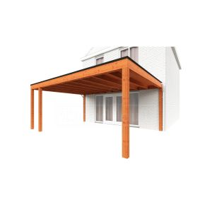 Aanbouwveranda Modena 590x485x270 cm (bxdxh) links