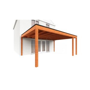 Aanbouwveranda Modena 590x485x270 cm (bxdxh) rechts