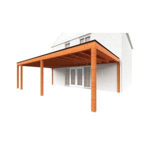 Aanbouwveranda Modena 825x485x270 cm (bxdxh) links