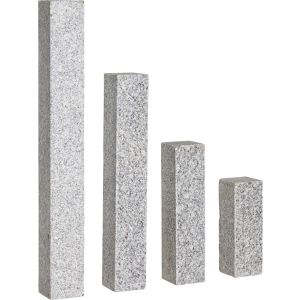Natuursteen Palissade Graniet Piazzo Grijs 12x12x75 cm