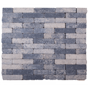 Kobblestones waalformaat 20x5x7cm Grijs-Zwart