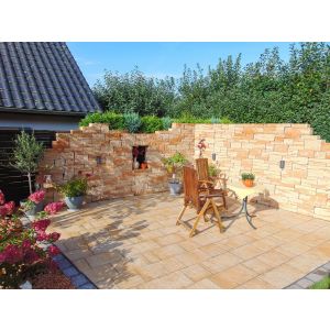 Ruine Combiwall Splitton Compleet (mix) 6,71 m² zichtzijde Mont Blanc