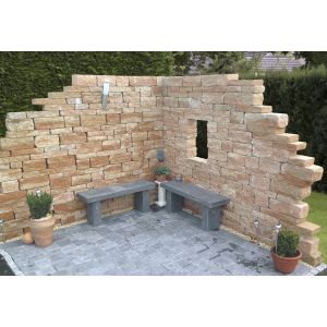 Ruine Combiwall Splitton Compleet (mix) 6,71 m² zichtzijde Mont Blanc