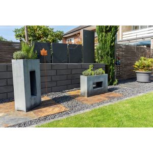 Allure Block Linea 15x15x60 cm Black