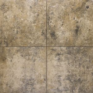 Strak terras van Smartton 60x60x6 cm Sierra Madre tegels in warme, genuanceerde aardetinten.