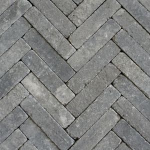 Retrostones Plus Waalformaat 20x5x6,4 cm Grijs/Zwart