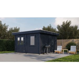 Kapschuur de Hoeve XL 635x440x375 cm (bxdxh) - tekening met afmetingen