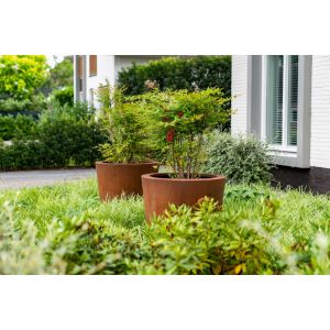 Adezz CONIC Cortenstalen Plantenbak Ø 200x80 cm met voet