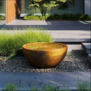 Adezz BAYOU Cortenstalen rond waterelement Ø 100x43,7 cm