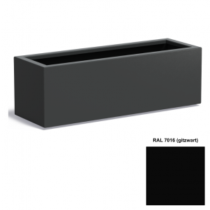 Adezz CARREZ Gitzwarte (Aluminium) Plantenbak 120x40x40 cm