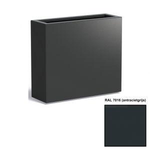 Adezz CARREZ Antracietgrijze (Aluminium) Plantenbak 90x30x80 cm