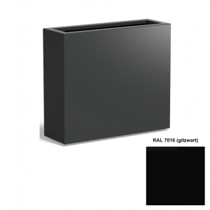 Adezz CARREZ Gitzwarte (Aluminium) Plantenbak 90x30x80 cm