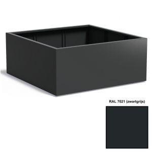 Adezz CARREZ Zwartgrijze (Aluminium) Plantenbak 140x140x60 cm