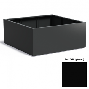 Adezz CARREZ Gitzwarte (Aluminium) Plantenbak 140x140x60 cm