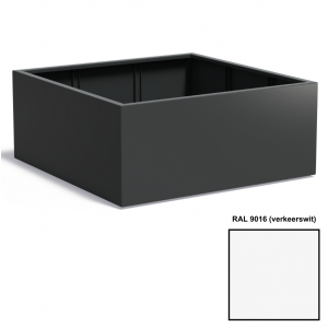 Adezz CARREZ Verkeerswitte (Aluminium) Plantenbak 140x140x60 cm