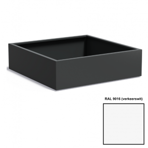 Adezz CARREZ Verkeerswitte (Aluminium) Plantenbak 140x140x40 cm