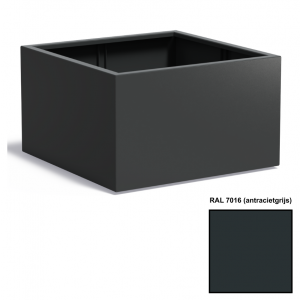 Adezz CARREZ Antracietgrijze (Aluminium) Plantenbak 100x100x80 cm