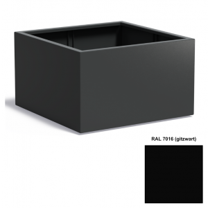 Adezz CARREZ Gitzwarte (Aluminium) Plantenbak 100x100x80 cm