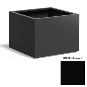 Adezz CARREZ Gitzwarte (Aluminium) Plantenbak 80x80x60 cm