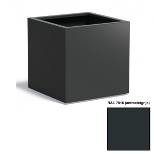 Adezz CARREZ Antracietgrijze (Aluminium) Plantenbak 70x70x70 cm