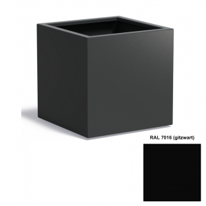 Adezz CARREZ Gitzwarte (Aluminium) Plantenbak 70x70x70 cm