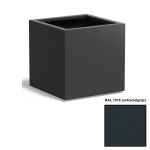 Adezz CARREZ Antracietgrijze (Aluminium) Plantenbak 60x60x60 cm